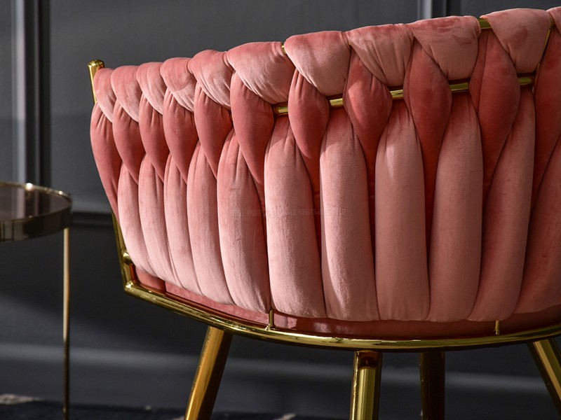 fotel ROSA różowy