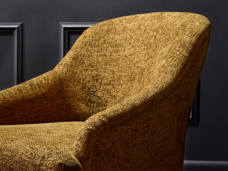 kubełkowe fotele ROSEN wypoczynek tkanina tapicerowane plecionka komfortowe do salonu