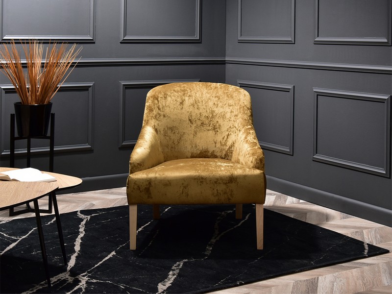 fotele ROSEN do salonu nowoczesne welurowe na drewnianej podstawie stylowy komfortowy 
