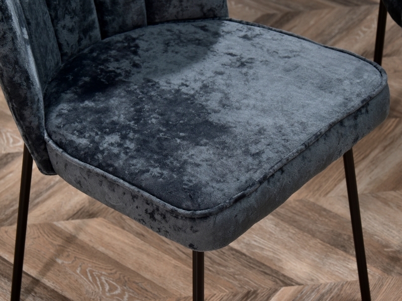 siedzisko krzesło tapicerowane tkaniną OLTA zgrane lekkie nowoczesne do modnej jadalni do stołu 