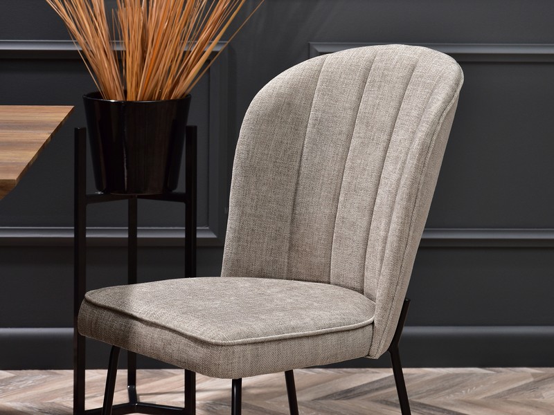 eleganckie krzesło do salonu OLTA tapicerowane tkaniną komfortowe wygodne nowoczesne 